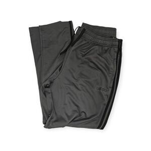 Men's Adidas Tapered Joggers Gray Black Stripe Drawstring NWT XL (XL)